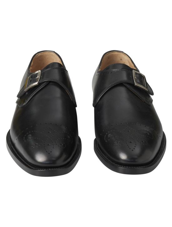 Kiton Kiton Black Leather Dress Shoes Black 001