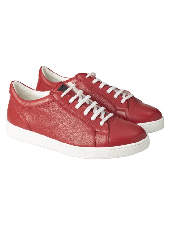 Kiton Kiton Red Leather Sneaket Red 000