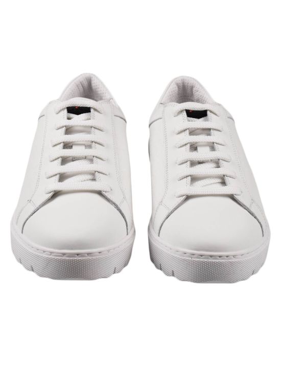 Kiton Kiton White Leather Sneakers White 001