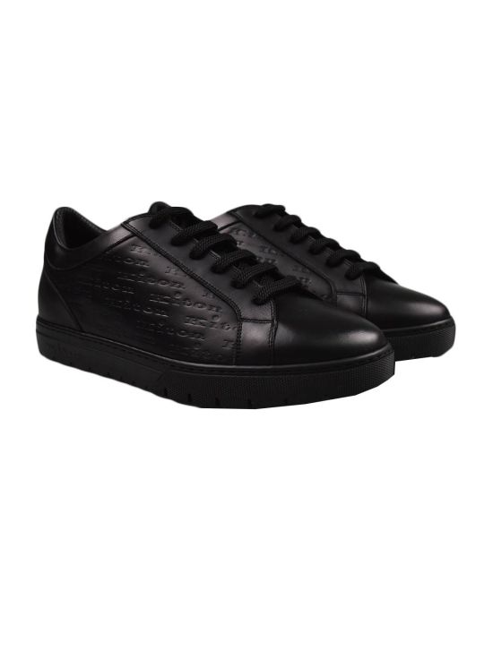 Kiton Kiton Black Leather Calf Shoes Black 000