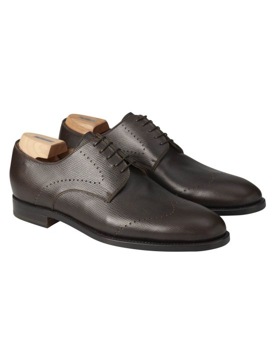 Kiton Kiton Brown Leather Dress Shoes Brown 000