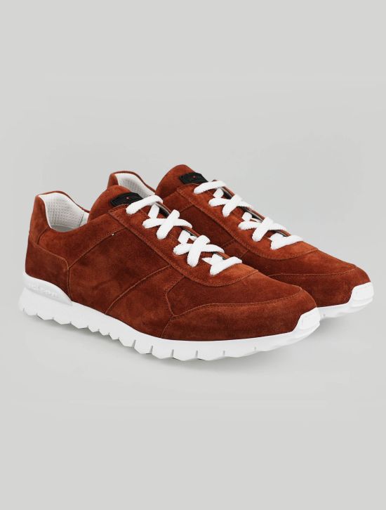 Kiton Kiton Brown Leather Suede Sneakers Brown 000