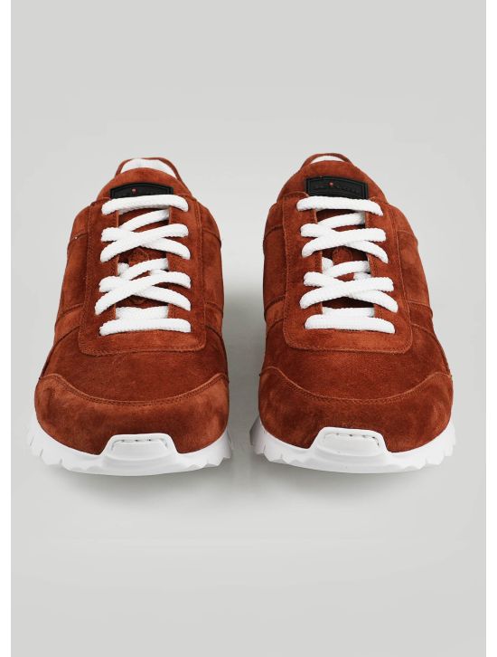 Kiton Kiton Brown Leather Suede Sneakers Brown 001