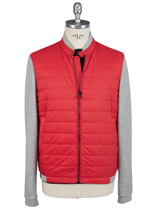 Kiton Kiton Red Gray Pa Coat Red / Gray 000