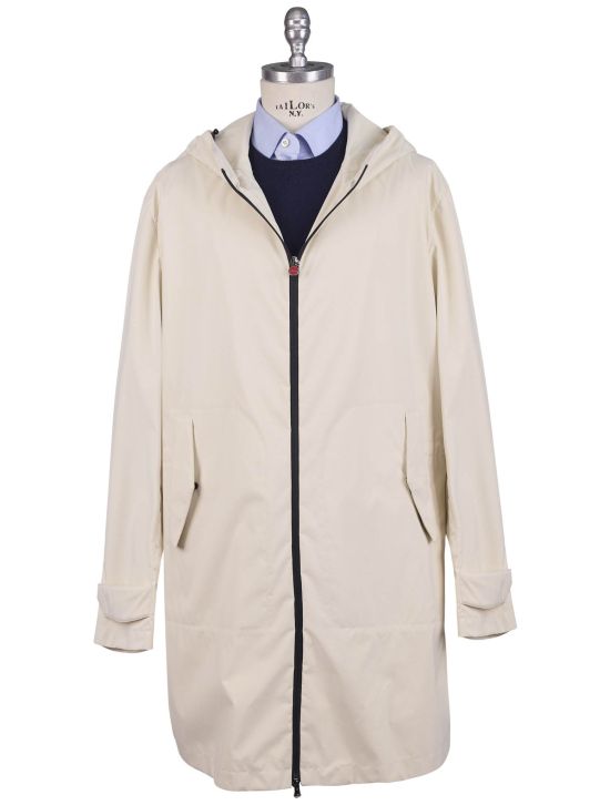 Kiton Kiton Whitw PA PL Overcoat White 000