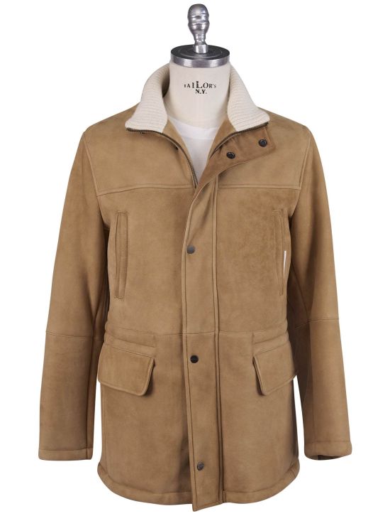 Kiton Kiton Beige Shearling Coat Beige 000