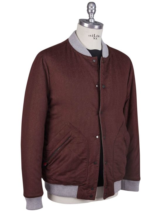 Kiton Kiton Brown Vicuna Silk Coat Brown 001