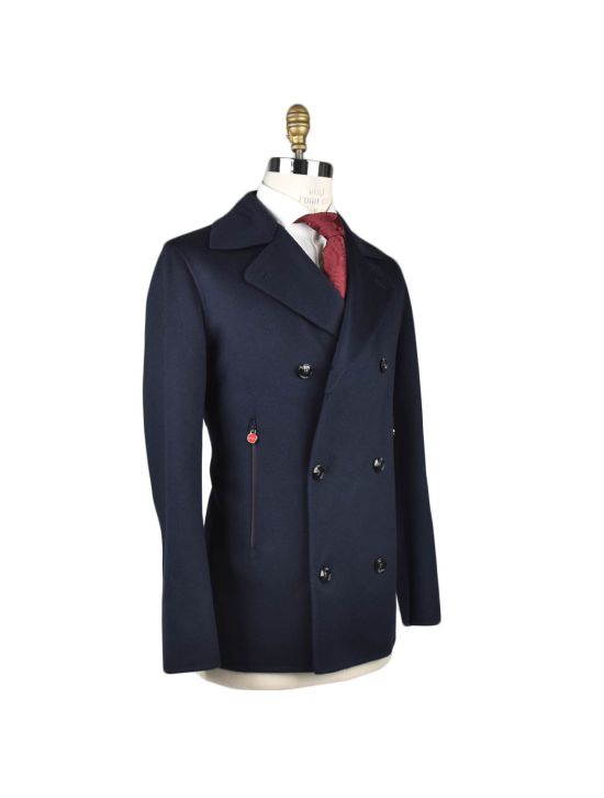 Kiton Kiton Blue Cashmere Coat Blue 001