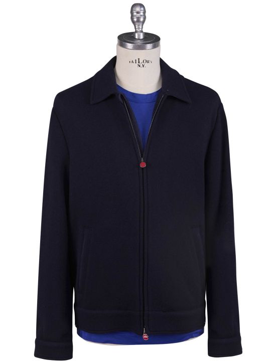 Kiton Kiton Blue Wool Cashmere Pa Coat Blue 000