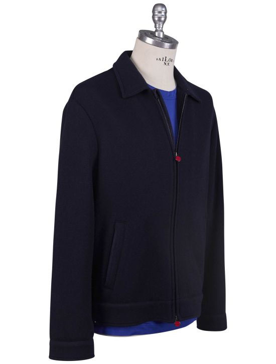 Kiton Kiton Blue Wool Cashmere Pa Coat Blue 001