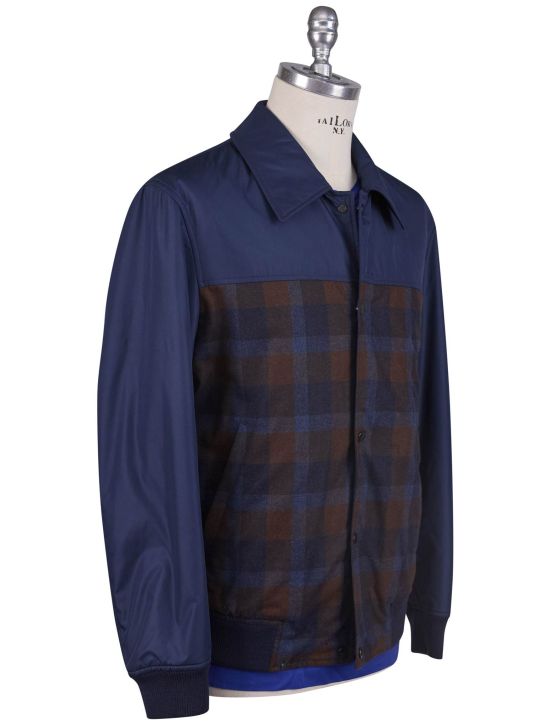 Kiton Kiton Multicolor Virgin Wool Cashmere Coat Multicolor 001