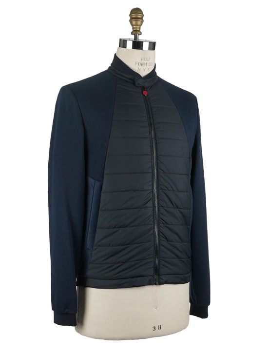 Kiton Kiton Blue Cotton Pl Coat Blue 001