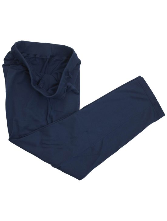 Kiton Kiton Blue Cotton Pl Pants Blue 001