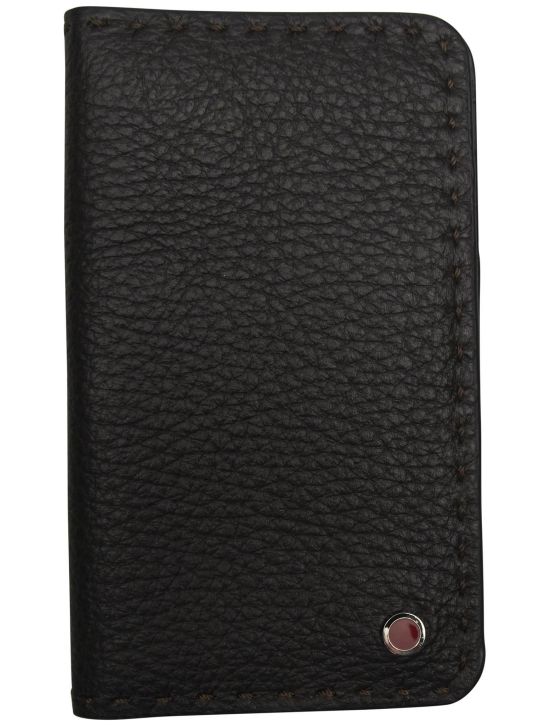 Kiton Kiton Brown Leather Wallet Brown 000