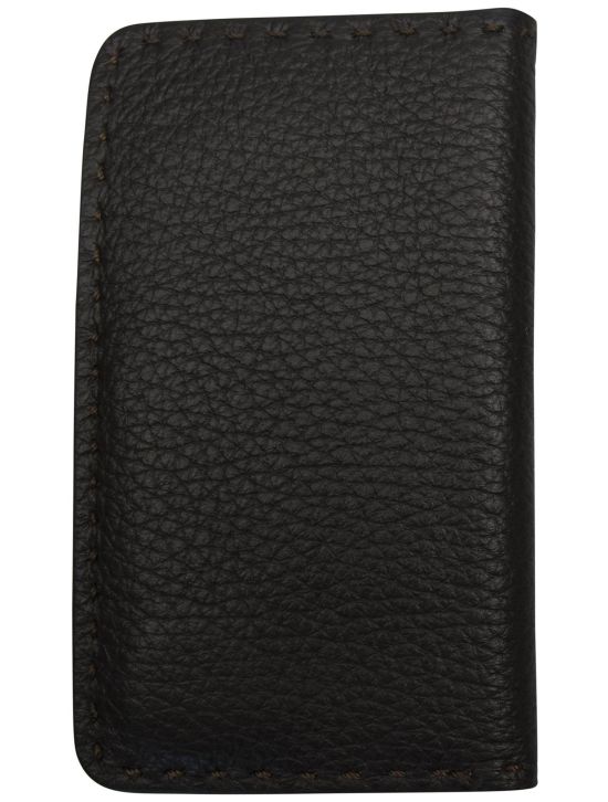 Kiton Kiton Brown Leather Wallet Brown 001