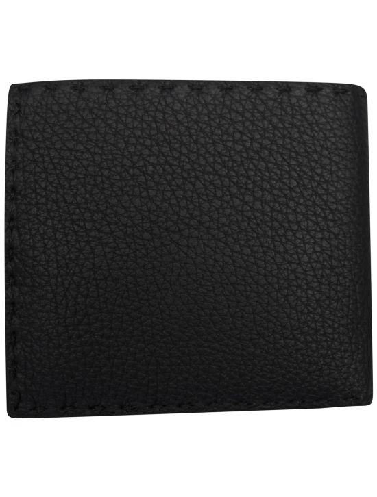 Kiton Kiton Black Leather Wallet Black 001