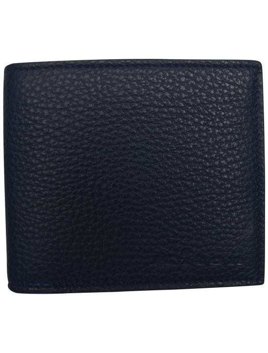 Kiton Kiton Blue Leather Wallet Blue 000