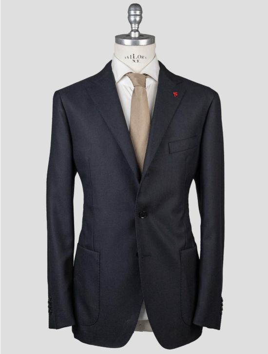 Isaia Isaia Blue Wool Cashmere Blazer Blue 000