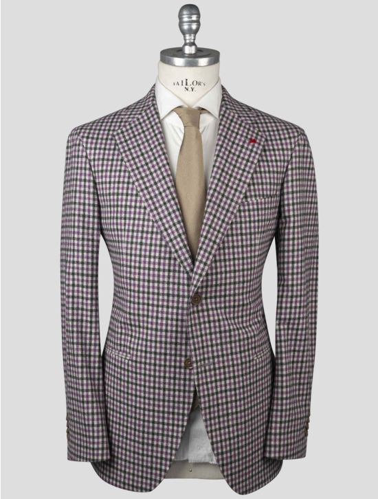 Isaia Isaia Multicolor Virgin Wool Blazer Multicolor 000