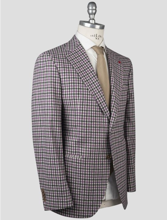 Isaia Isaia Multicolor Virgin Wool Blazer Multicolor 001