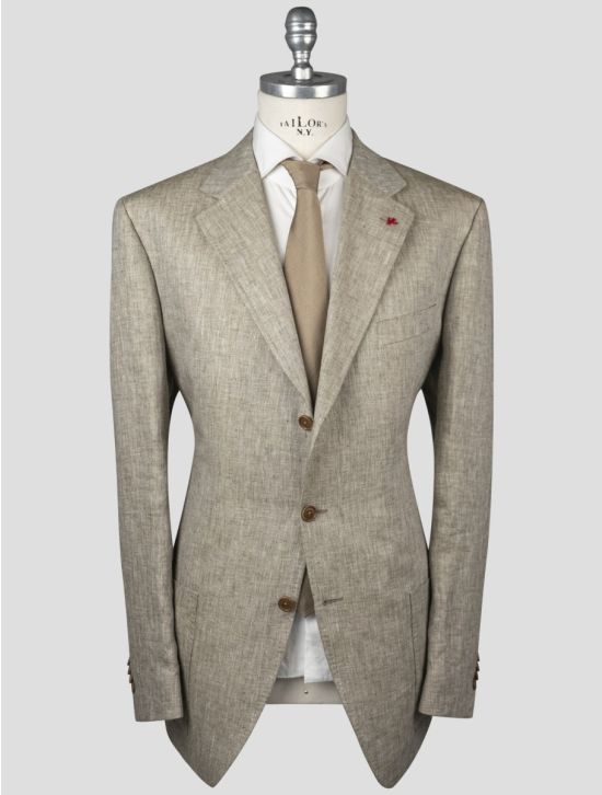 Isaia Isaia Beige Linen Blazer Beige 000