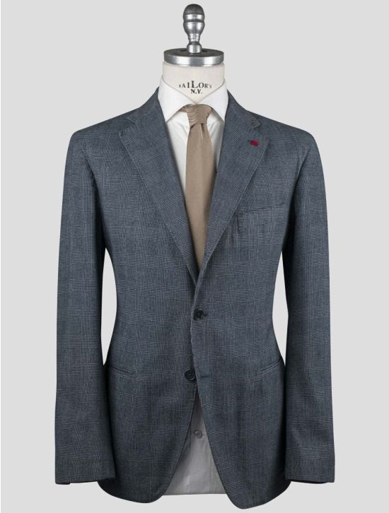 Isaia Blue Cotton Blazer