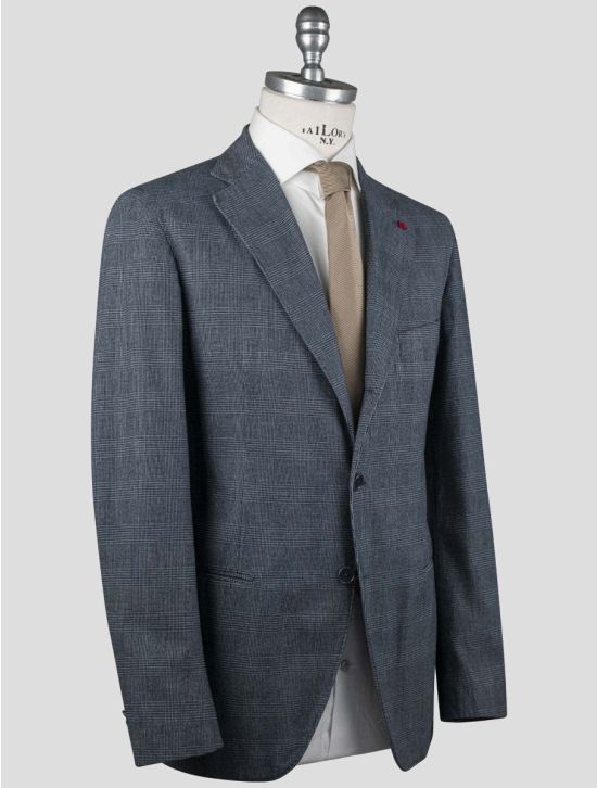 Isaia Blue Cotton Blazer