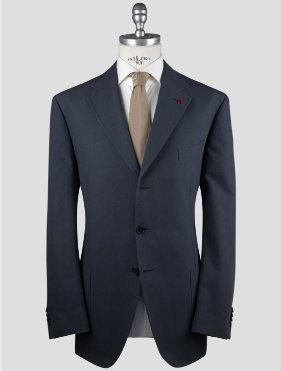 Isaia Isaia Blue Cotton Blazer Blue 000