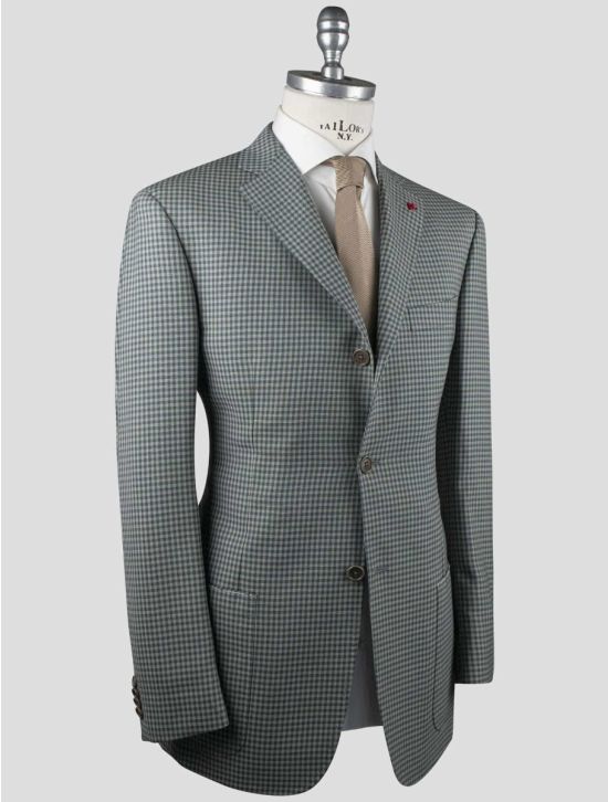 Isaia Isaia Green Wool Mohair Blazer Green 001