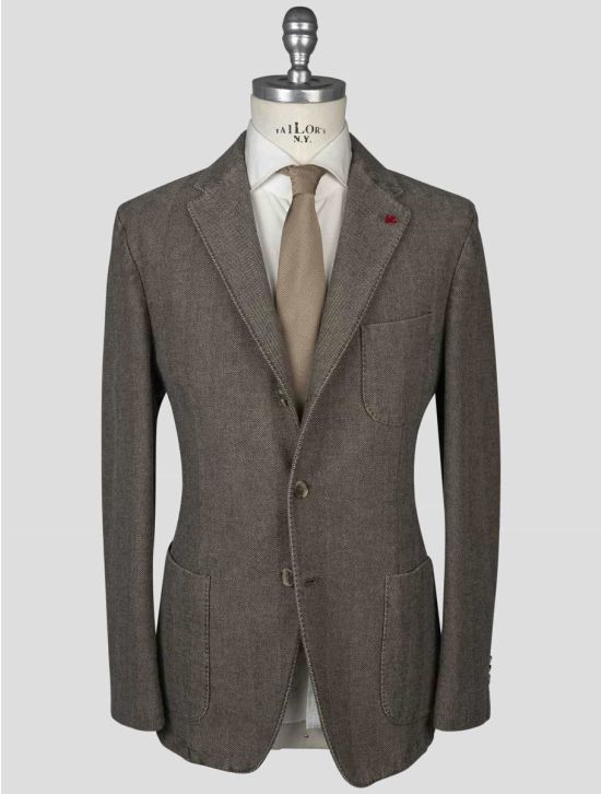 Isaia Isaia Brown Cotton Blazer Brown