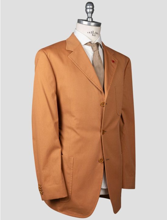 Isaia Isaia Orange Cotton Suit Orange