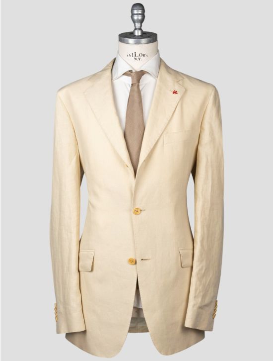 Isaia Isaia Beige Linen Suit Beige