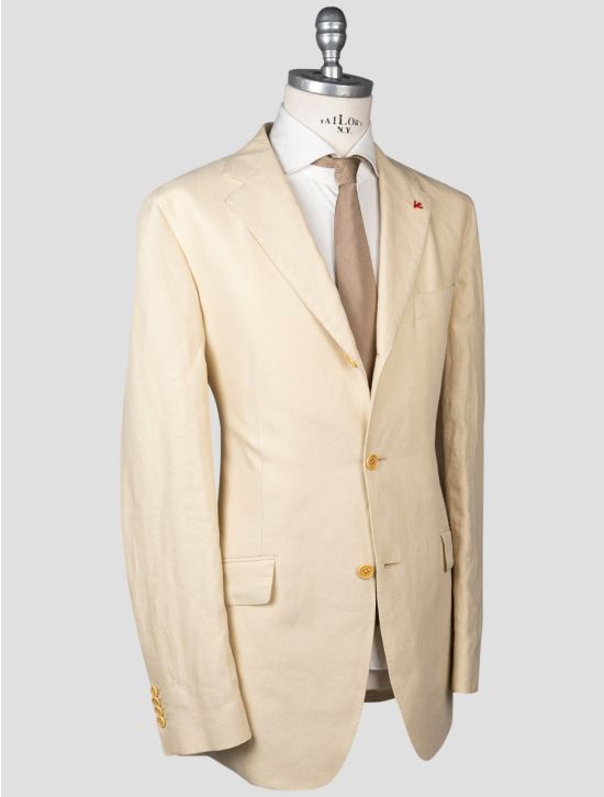 Isaia Isaia Beige Linen Suit Beige