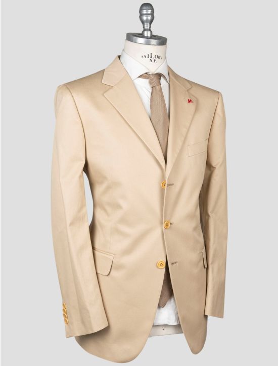 Isaia Isaia Beige Cotton Suit Beige