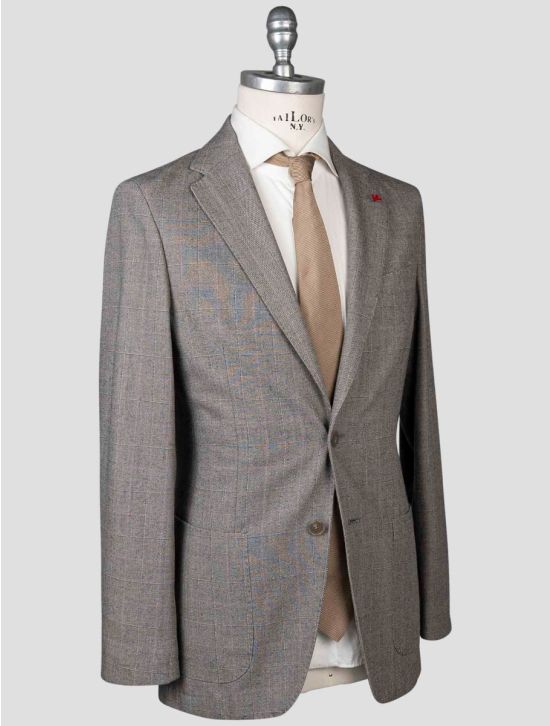 Isaia Isaia Gray Wool Cotton Suit Gray