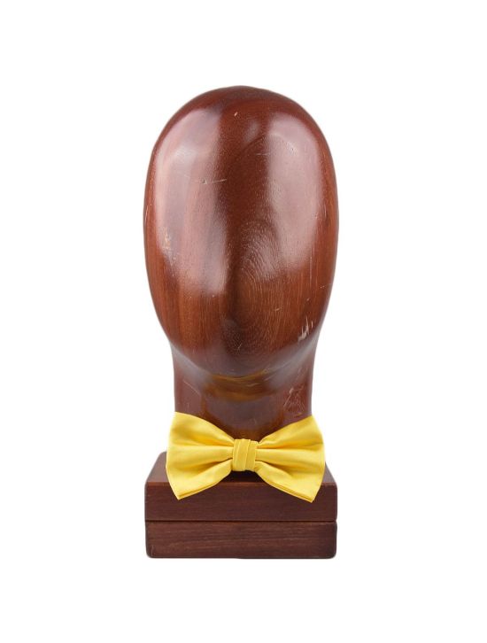 Zilli Zilli Yellow Silk Bow Tie Yellow 000