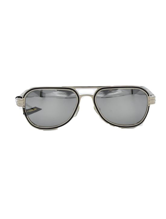 Zilli ZILLI Silver Titanium Acetate Sunglasses Silver 000