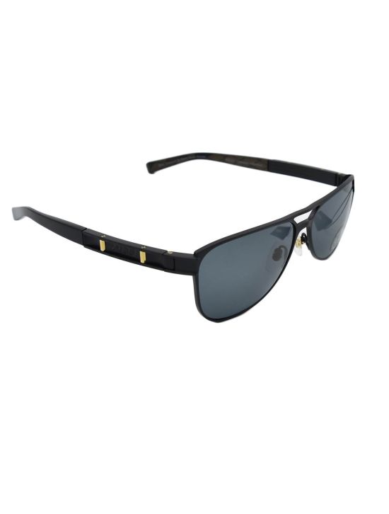 Zilli ZILLI Black Titanium Acetate Sunglasses Black 001