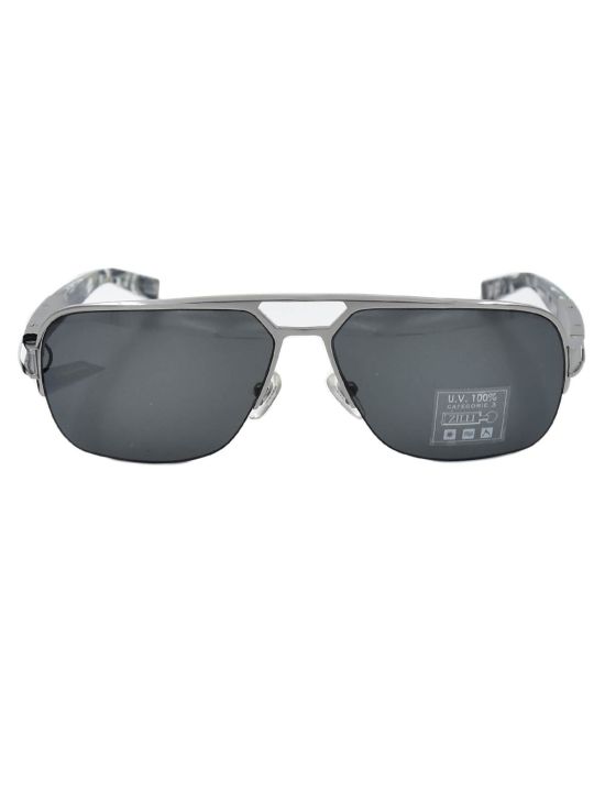 Zilli ZILLI Silver Titanium Acetate Sunglasses Silver 000