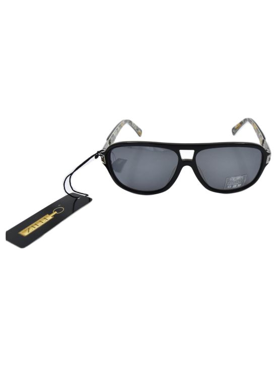 Zilli ZILLI Black Acetate Silk Sunglasses Black 000