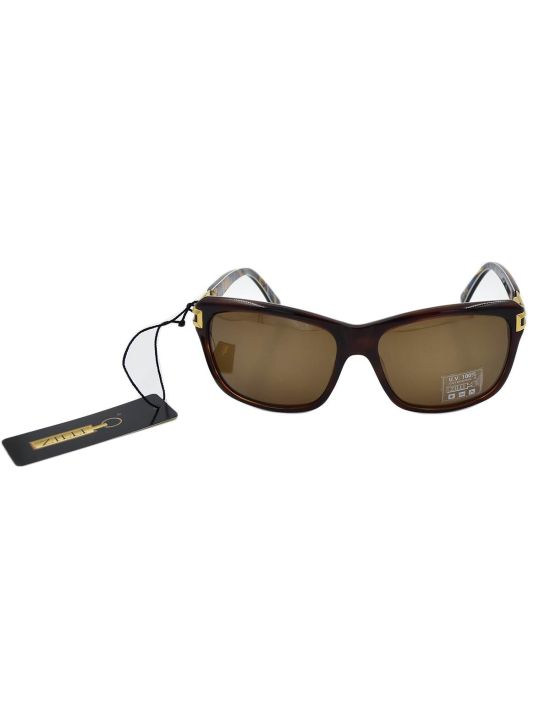 Zilli ZILLI Brown Acetate Silk Sunglasses Brown 000