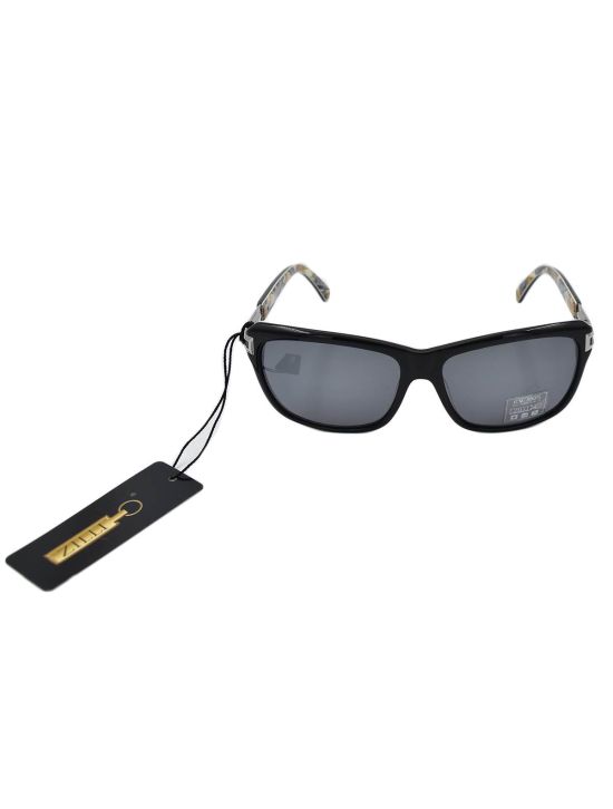 Zilli ZILLI Black Acetate Silk Sunglasses Black 000