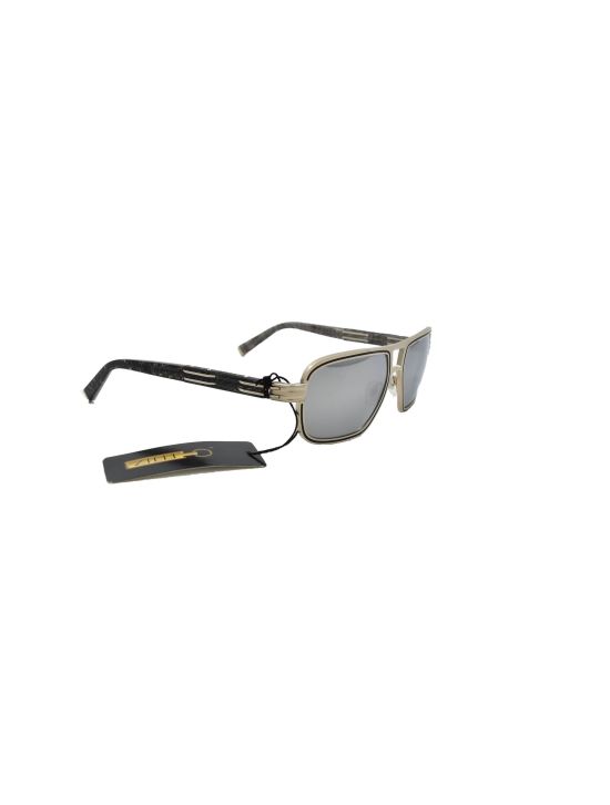 Zilli ZILLI Beige Titanium Acetate Sunglasses Beige 001