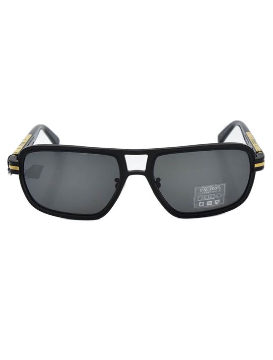 Zilli ZILLI Black Titanium Acetate Sunglasses Black 000