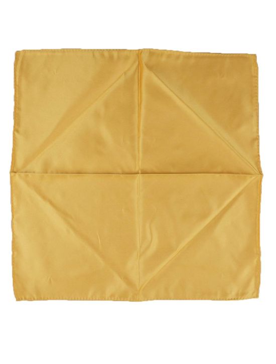 Zilli Zilli Yellow Silk Pocket Square Yellow 000