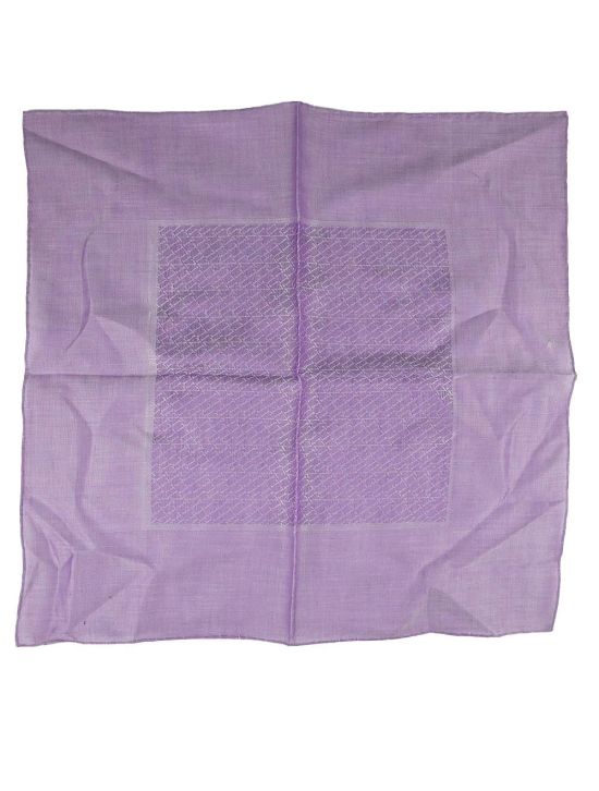 Zilli Zilli Lilac Cotton Pocket Square Lilac 000