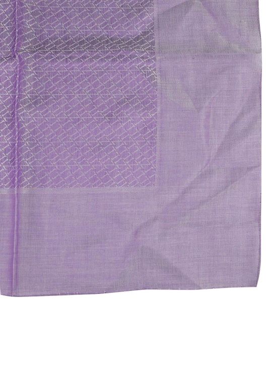 Zilli Zilli Lilac Cotton Pocket Square Lilac 001