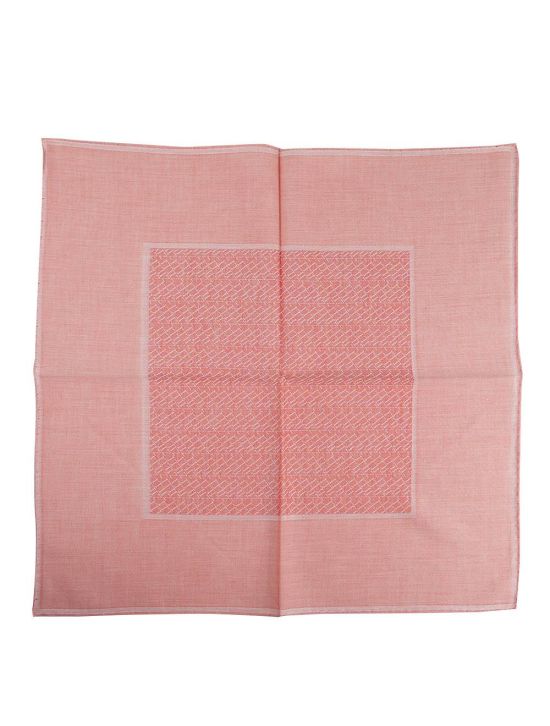 Zilli Zilli Pink Cotton Pocket Square Pink 000