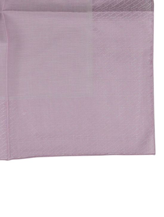 Zilli Zilli Pink Cotton Pocket Square Pink 001