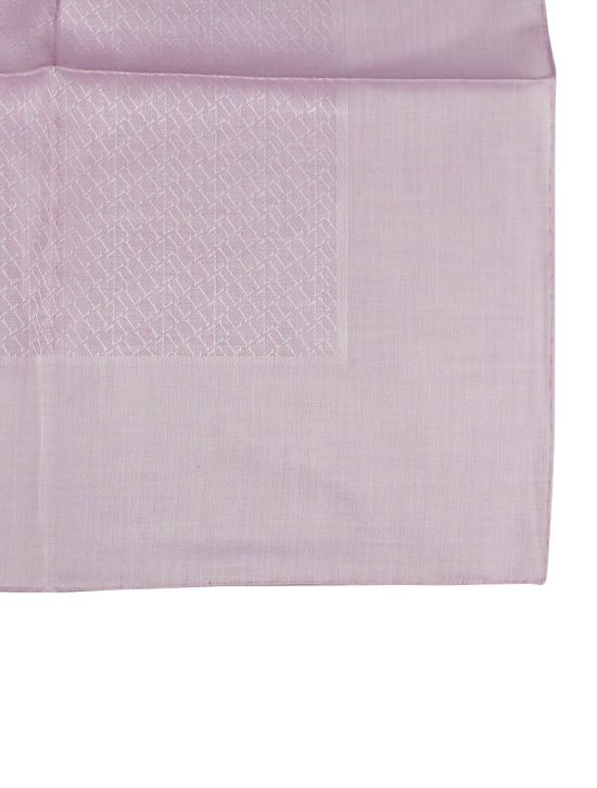 Zilli Zilli Pink Cotton Pocket Square Pink 001